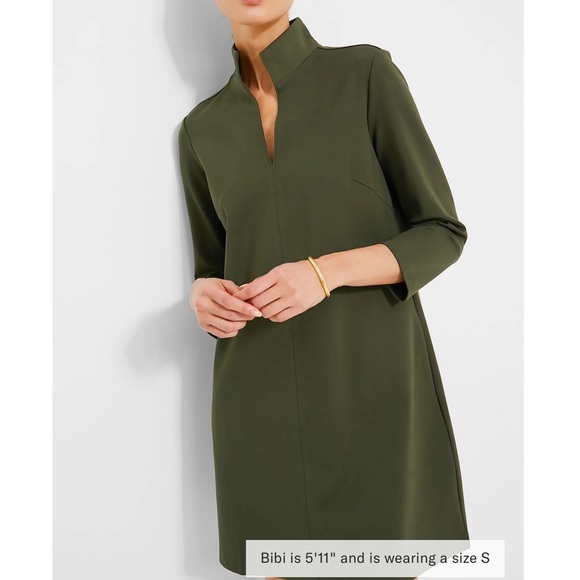 Tuckernuck Dresses & Skirts - TUCKERNUCK Olive Green Ponte Clifton Dress
